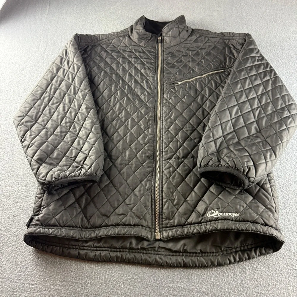 Obermeyer Jacket Men's M Black Quilted Full Zip Insulated Puffer Ski 74204